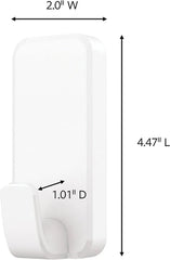 Command 10 lb XL Heavyweight Hook, 2 Wall Hooks and 6 Strips, Damage-Free Hanging with Adhesive, Heavy Duty Hanging Great for Organization and Storage