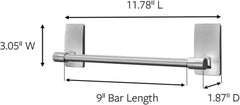 Command Towel Bar with Water Resistant Strips, Organize Your Bathroom, Easy to Open Packaging