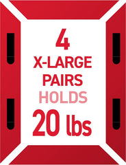 Command 20, 15, & 5 lb X-Large, Large, and Medium 16 Pairs Picture Hanging Strips (32 Strips), Damage-Free Picture Hangers, No Tools Required, Great for Home Room Wall Decor, Black Adhesive