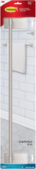 Command Bath Satin Nickel Towel Bar with Water Resistant Command Strips, Bathroom Organizer, 24 in Bar Length Holds up to 10 lbs