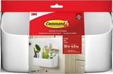 Command 10 Lb Large Organizing Caddy with 4 Strips,9.91" x 3.38" x 5.15",Heavyweight Damage-Free Hanging for Organizing Cleaning Supplies,Closet,and Pantry,(Pack of 8)