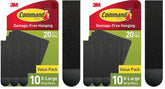 Command 20 lb XL Heavyweight Picture Hanging Strips 10 Pairs (20 Strips),Damage-Free Hanging Picture Hangers,Heavy Duty Great for Christmas Decorations,(Pack of 2)