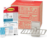 Command Soap Dish for Shower, Damage-Free Hanging, No Tools Soap Holder, 1 Satin Nickel Dish and 2 Water-Resistant Strips
