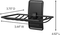 Command Soap Dish for Shower, Damage-Free Hanging, No Tools Soap Holder for Bathroom Organization, 1 Matte Black Dish and 2 Water-Resistant Strips