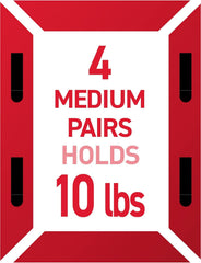 Command 20, 15, & 5 lb X-Large, Large, and Medium 16 Pairs Picture Hanging Strips (32 Strips), Damage-Free Picture Hangers, No Tools Required, Great for Home Room Wall Decor, Black Adhesive