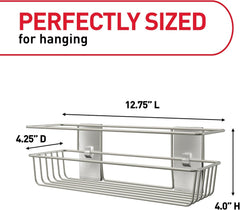 Command Shower Caddy with Water Resistant Strips, Organize Your Bathroom, Easy to Open Packaging Bathroom Decor